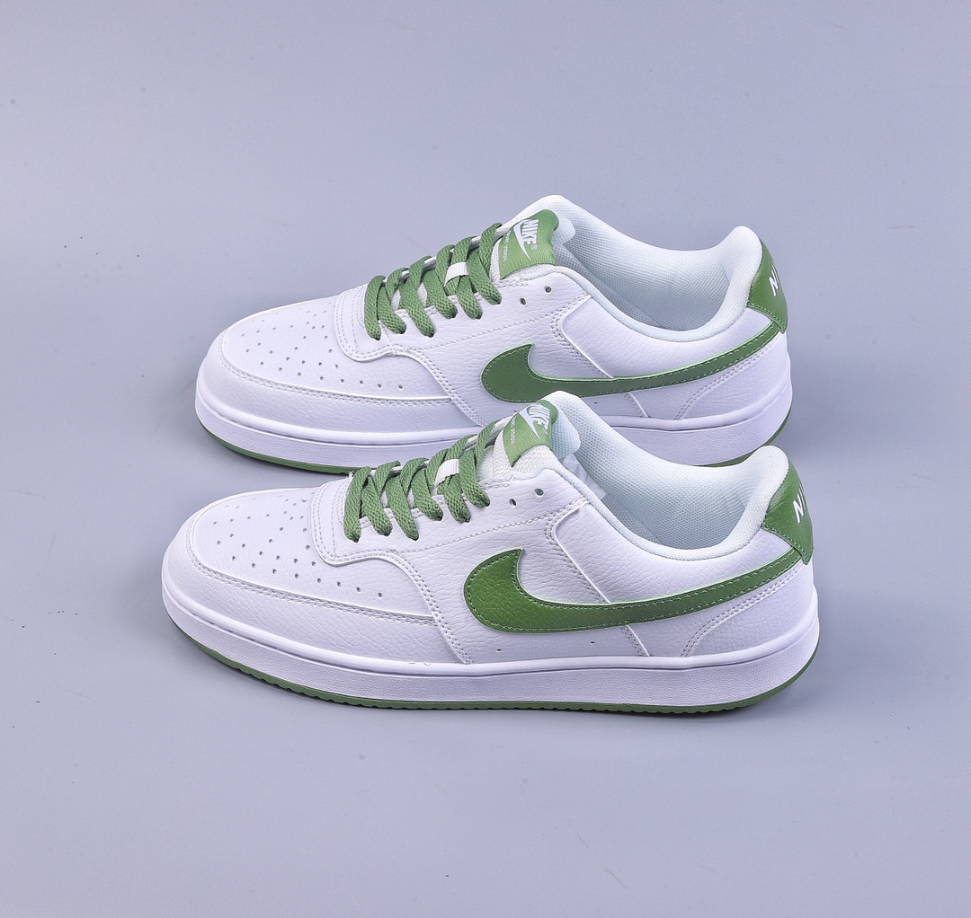 NIKE COURT VISION LOW white green low-top versatile breathable casual sports shoes FJ5480-100