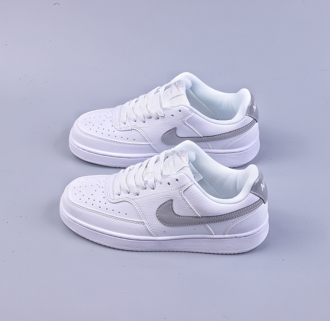 NIKE COURT VISION LOW white gray low-top versatile breathable casual sports shoes CD5434-111