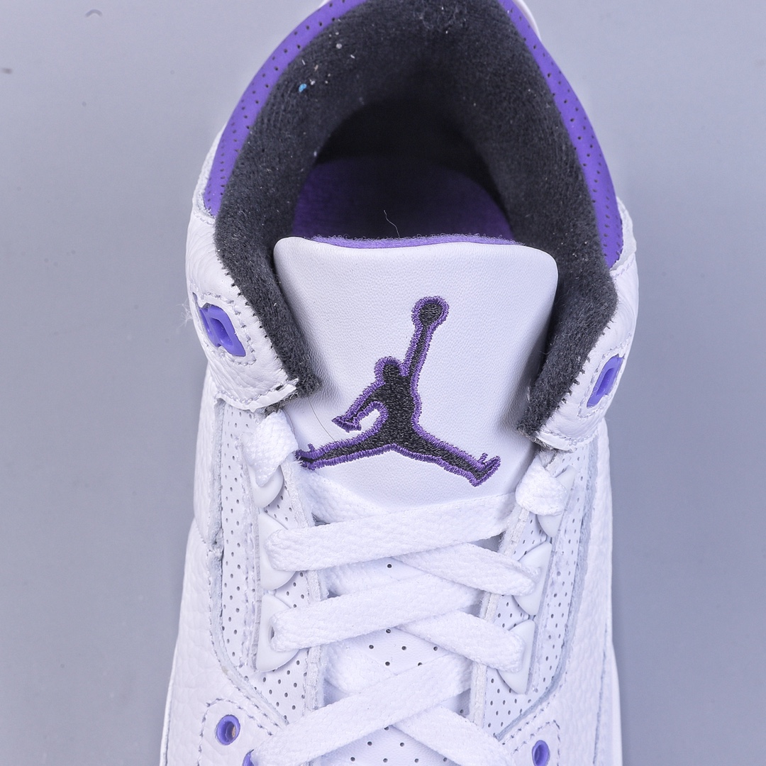 Air Jordan 3 Retro ”Dark Iris” 白紫 CT8532-105