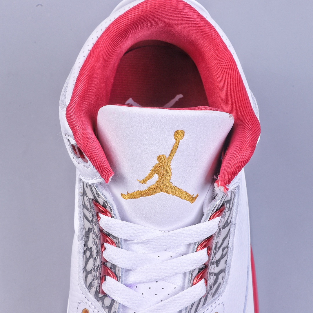 Air Jordan AJ3 Retro White Wine Red CT8532-126