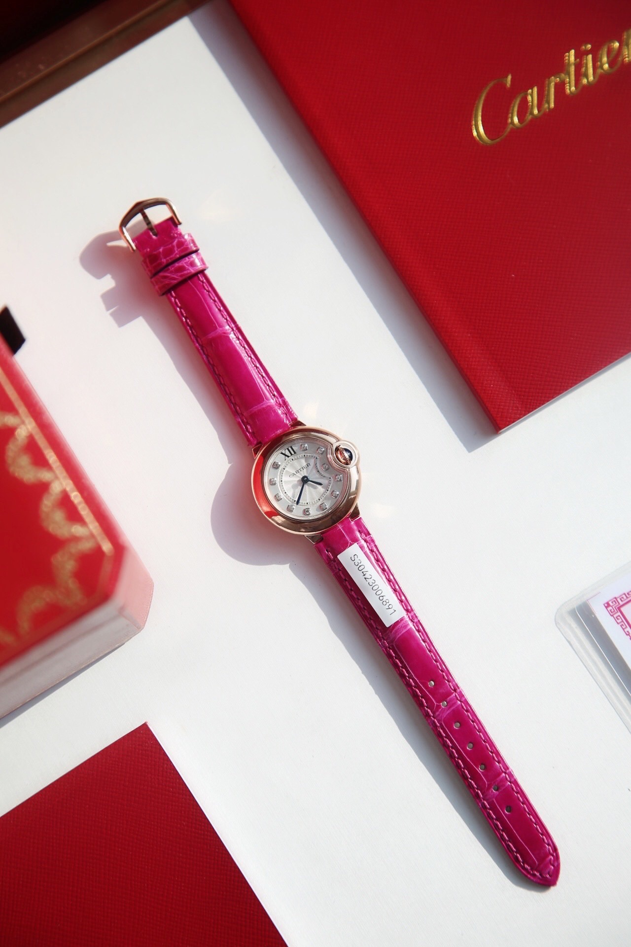 NO:765640,Cartier rose gold pink,cartier19860909卡地亚 玫瑰金粉色,,cartier,Watch