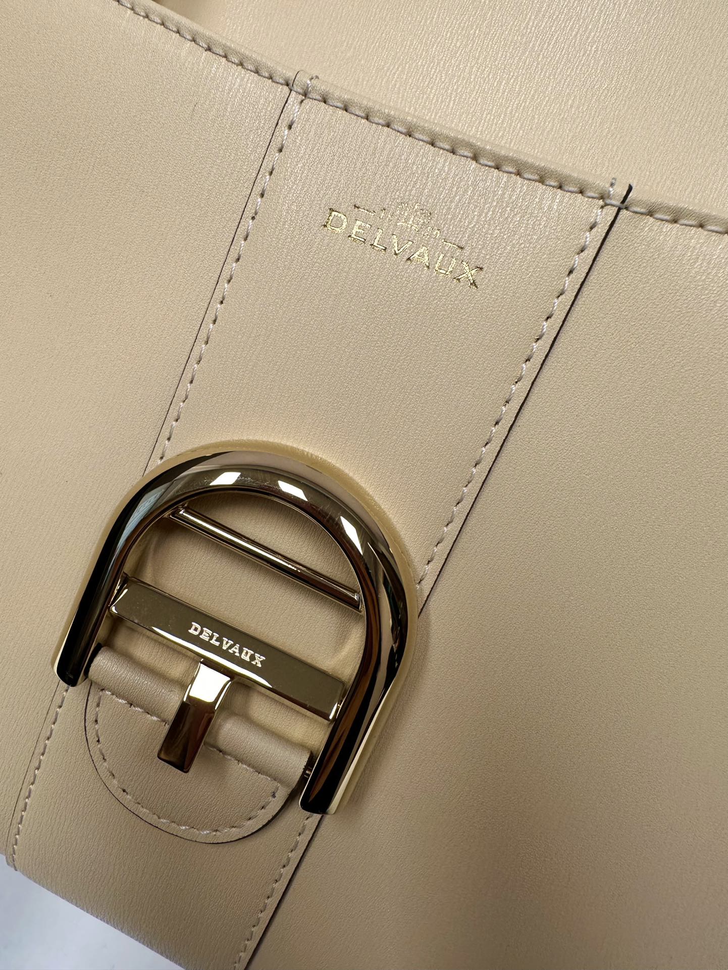 德尔沃新尺码M黑色银扣比利时皇家御用品牌顶级原单Delvaux新版双环brillantbox皮现货小羊皮
