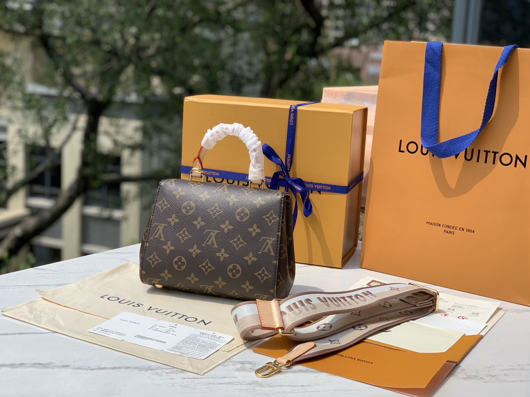 🌼尺寸20×16×7.5cm🇭🇰香港贸易公司订单！不消停的Lv 又出来一款爆款，M46055Cluny 