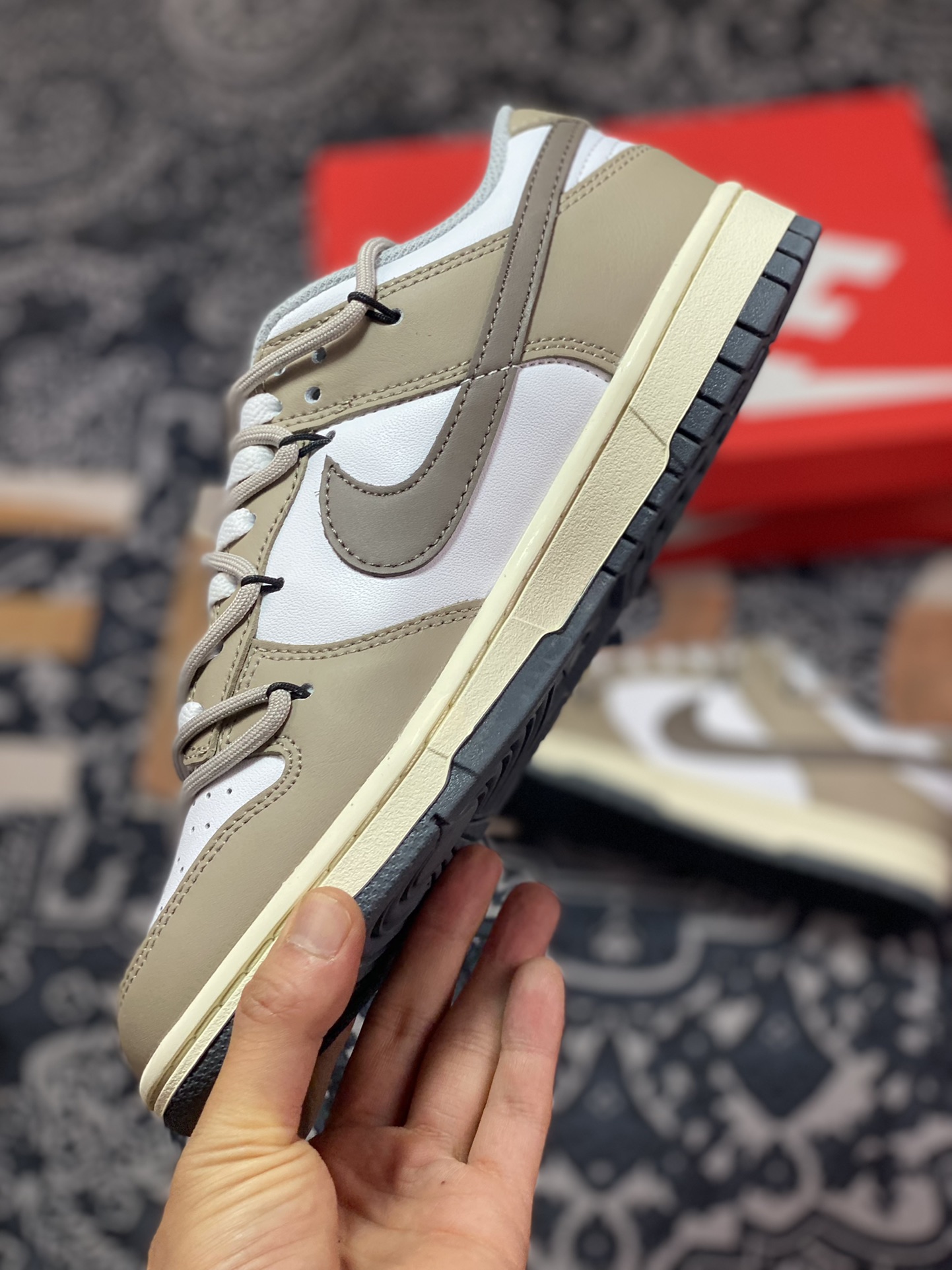 ”Customized Sneakers” Nk Dunk SB Low Cocoa Latte DD1503-117