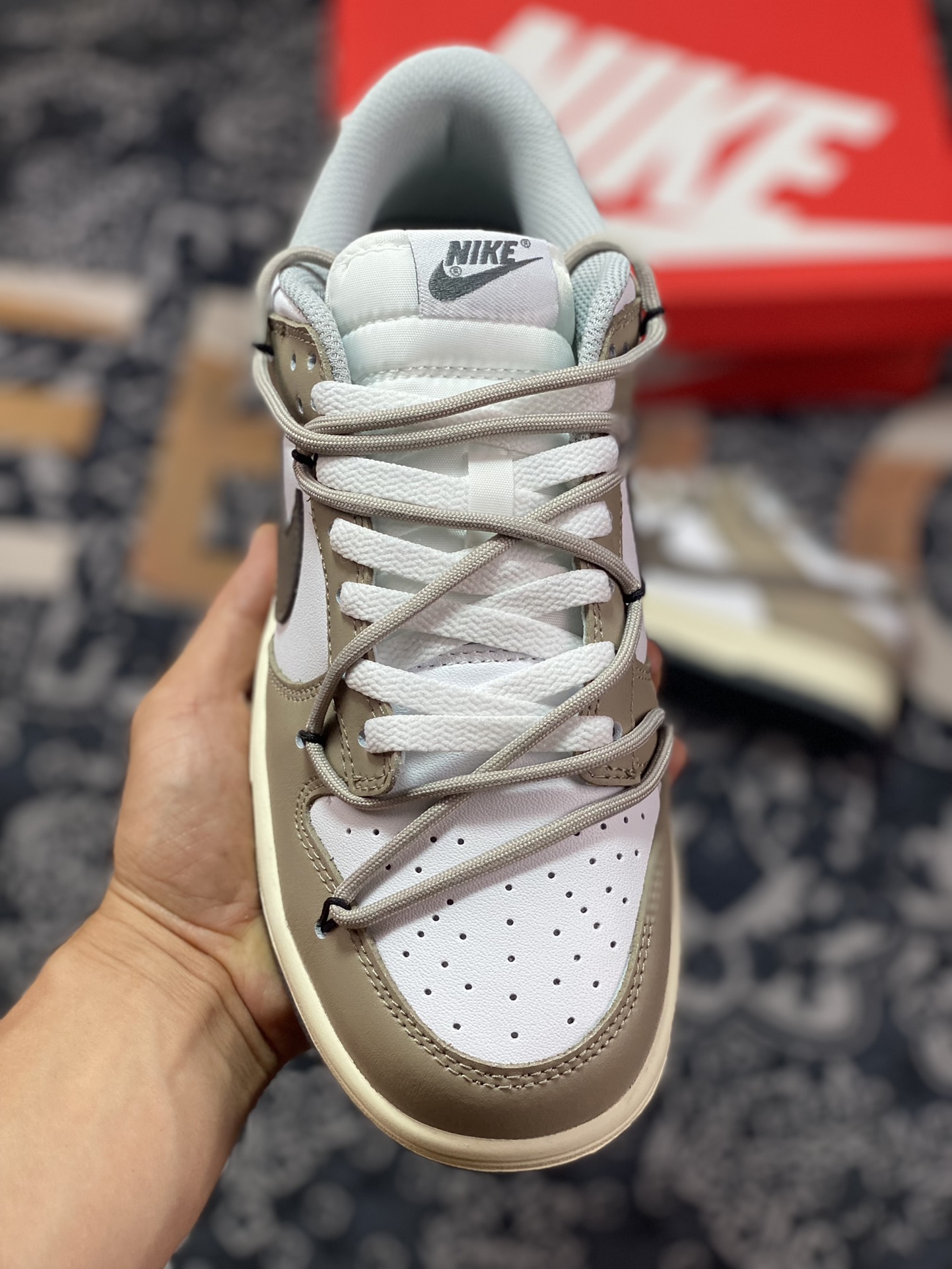 ”Customized Sneakers” Nk Dunk SB Low Cocoa Latte DD1503-117