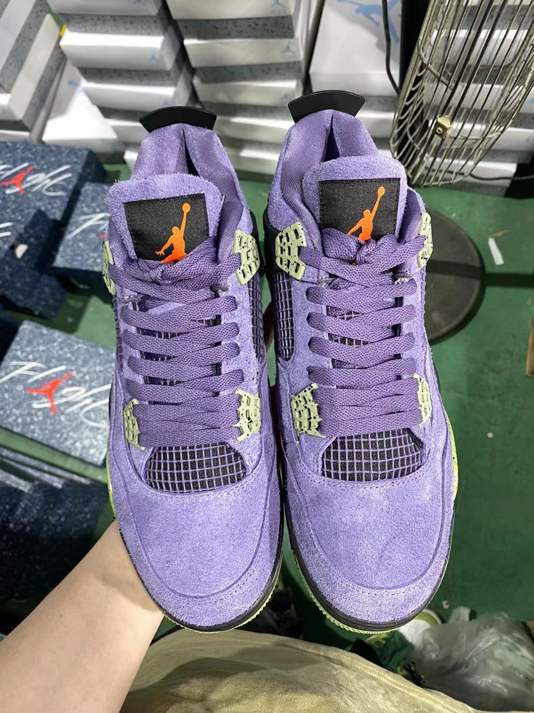 AJ4紫麂皮尺码40-47.5带半码