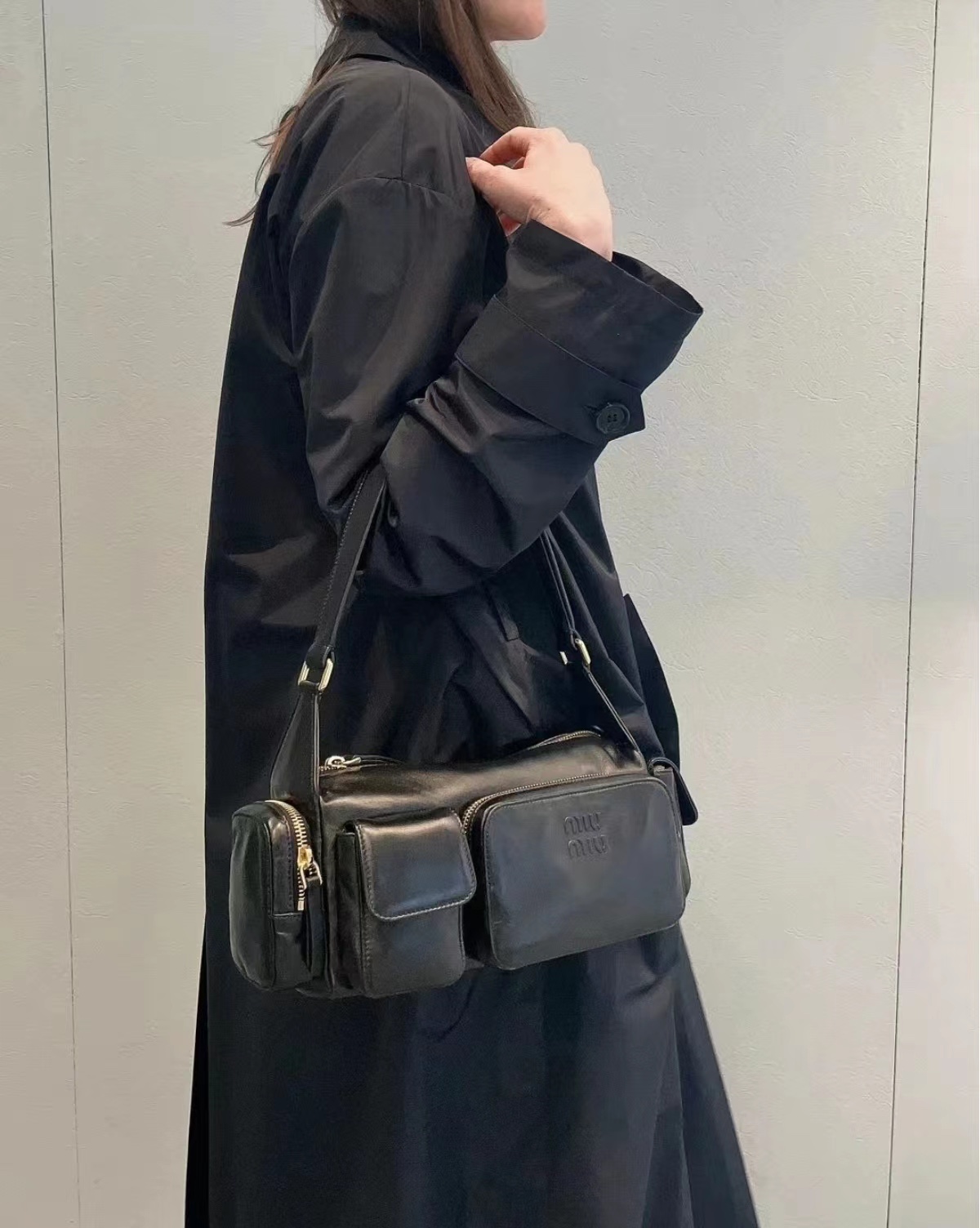 Miu Miu MiuMiu|Multi-pocket bag with full motorcycle feel