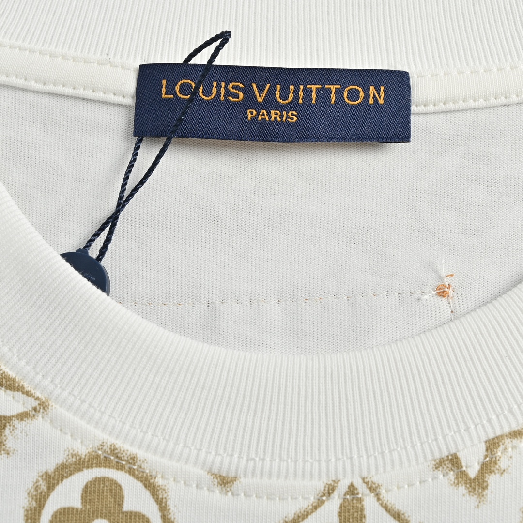 170 Louis Vuitton/路易威登 23ss 古铜色满印老花短袖