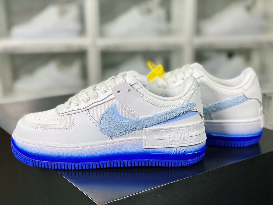 200 WMNS Air Force 1 Shadow"Pastel"空军一号板鞋“白蓝毛巾勾”FJ4567-100