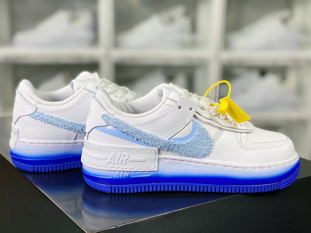 200 WMNS Air Force 1 Shadow"Pastel"空军一号板鞋“白蓝毛巾勾”FJ4567-100