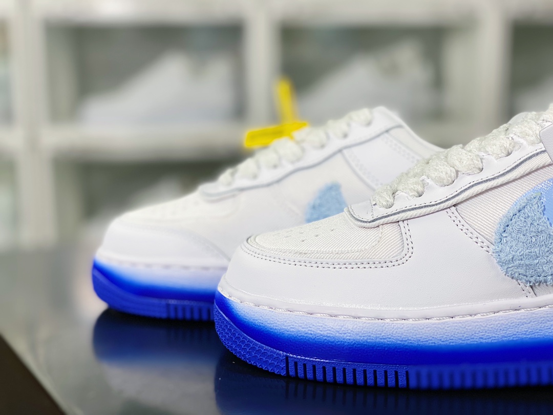 200 WMNS Air Force 1 Shadow"Pastel"空军一号板鞋“白蓝毛巾勾”FJ4567-100