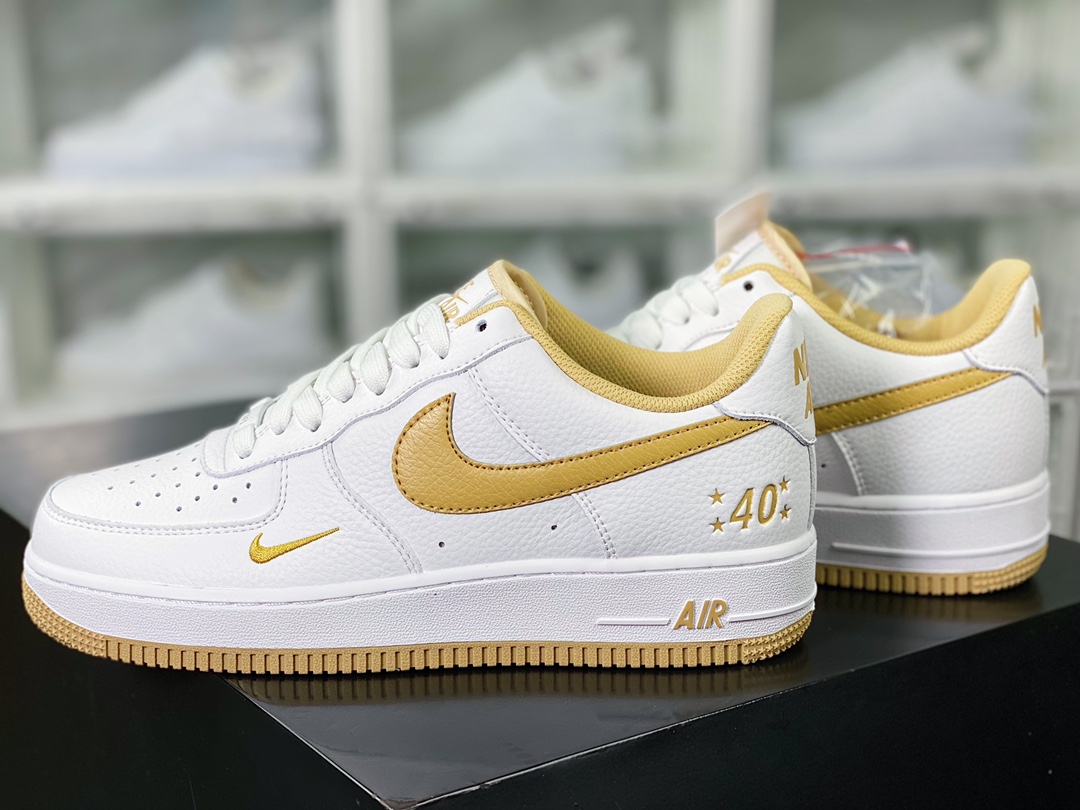 Air Force 1'07”40th Anniversary/White Royal Blue” Air Force One sneakers ”40th Anniversary Edition White Royal Yellow Hook” MN5263-122