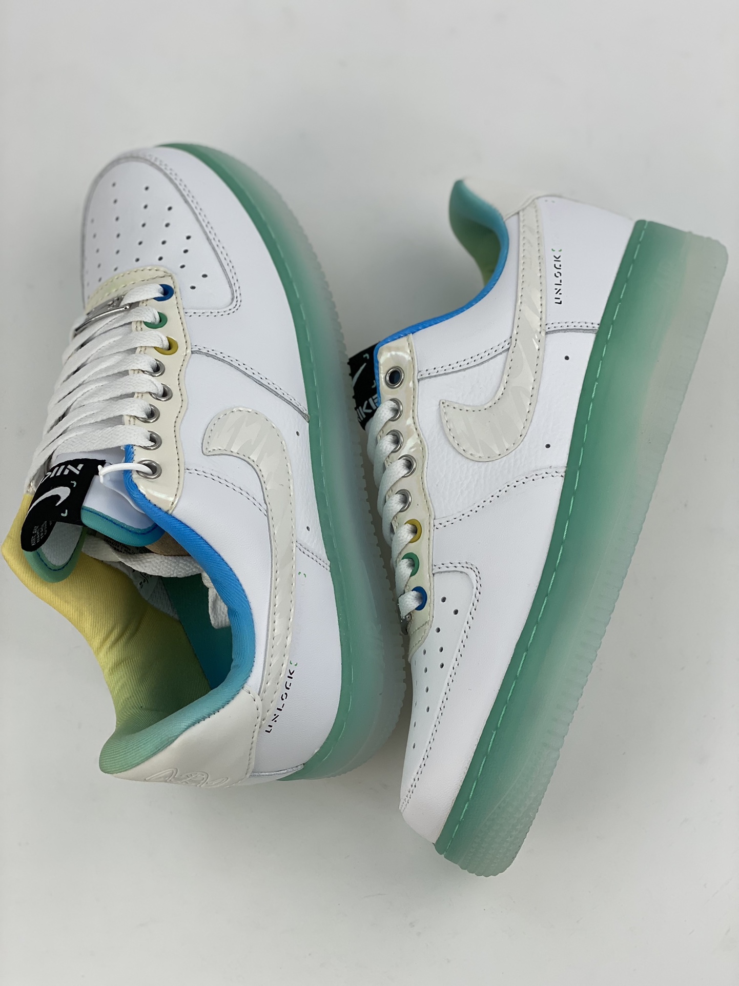 220 Nike Air Force 1 Low 07 白绿水晶底 FJ7066-114