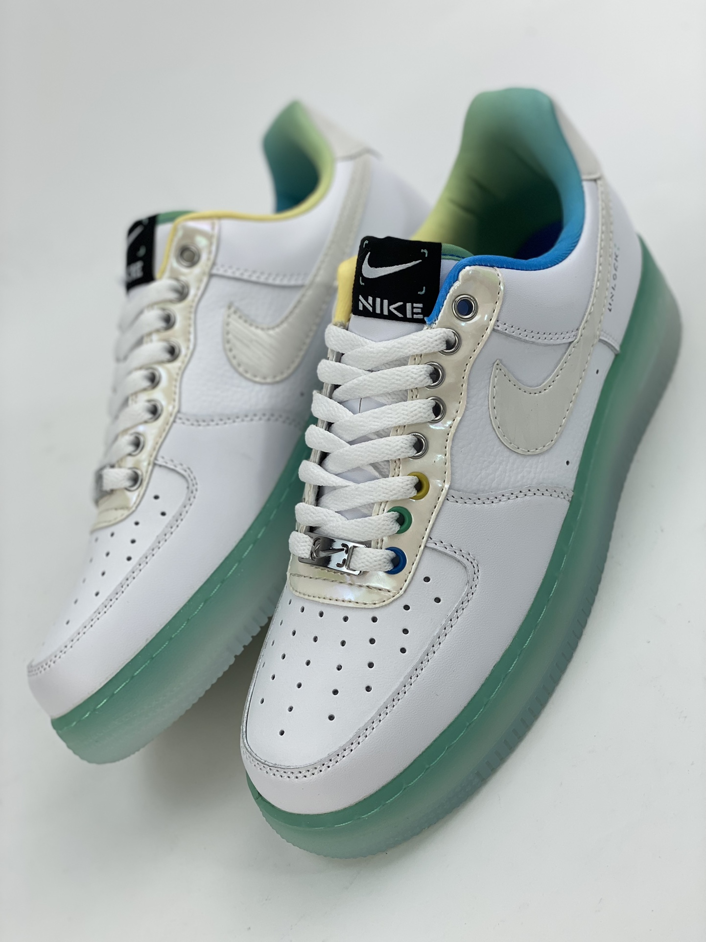 220 Nike Air Force 1 Low 07 白绿水晶底 FJ7066-114