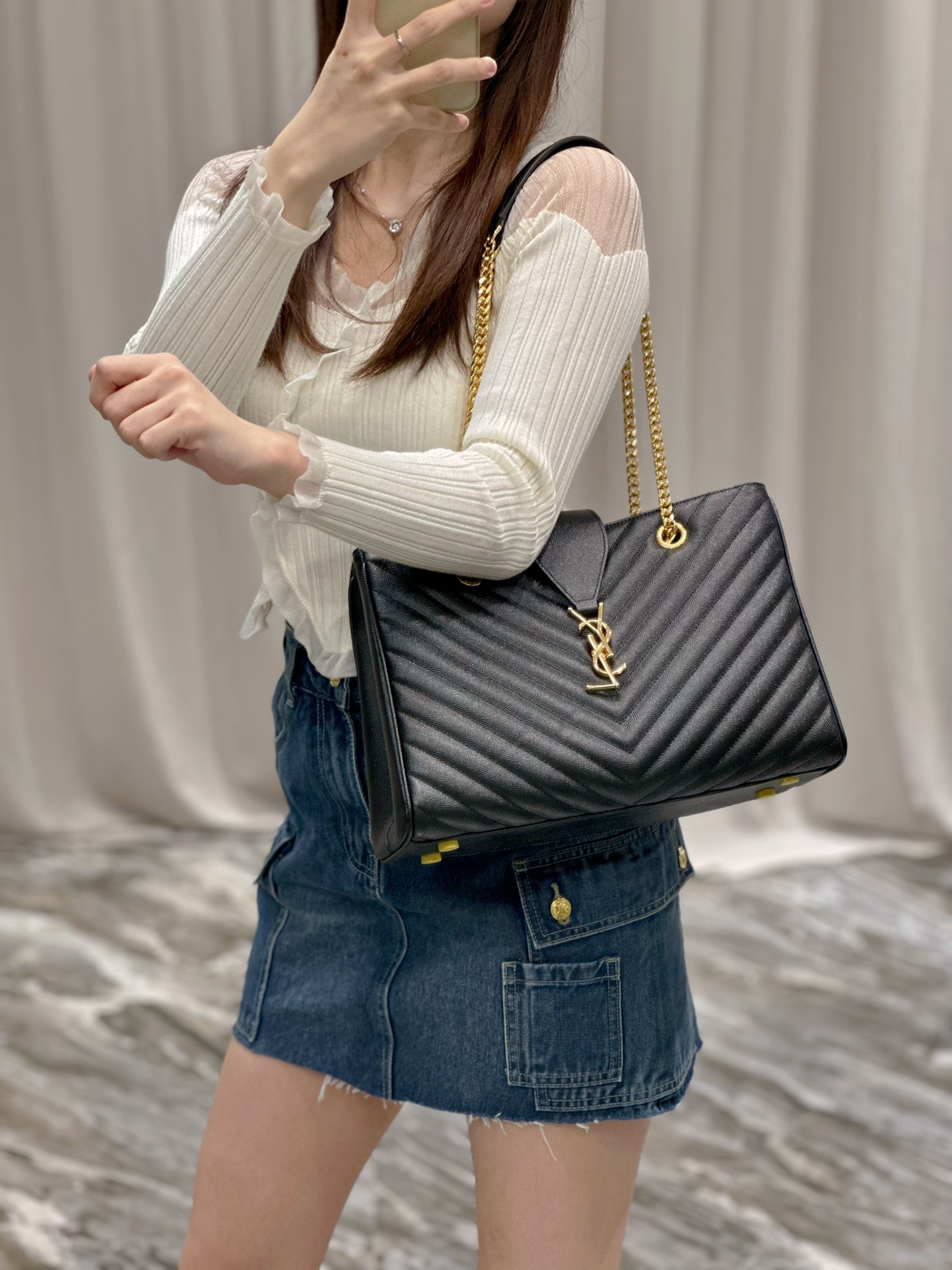 Saint Laurent Ysl casual upper body reference