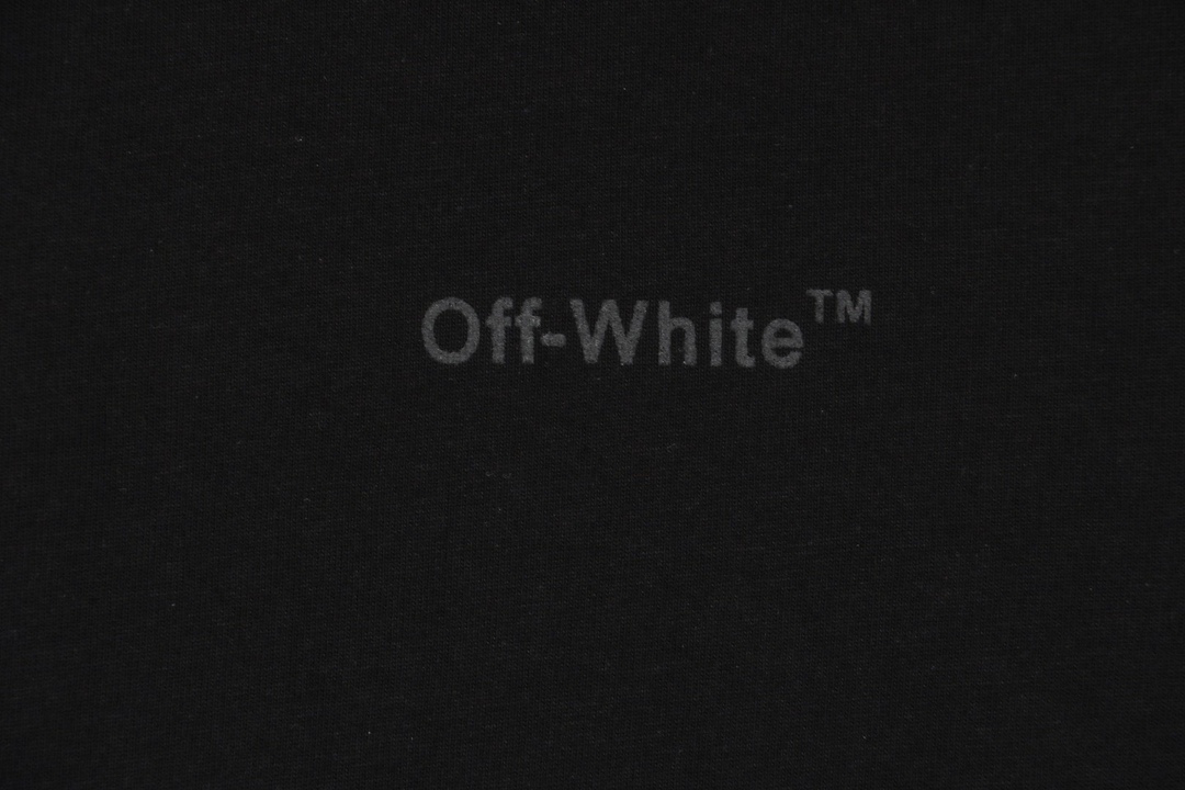 180 OFF WHITE CO VIRGIL 23ss 重叠黑胶基础线条印花短袖