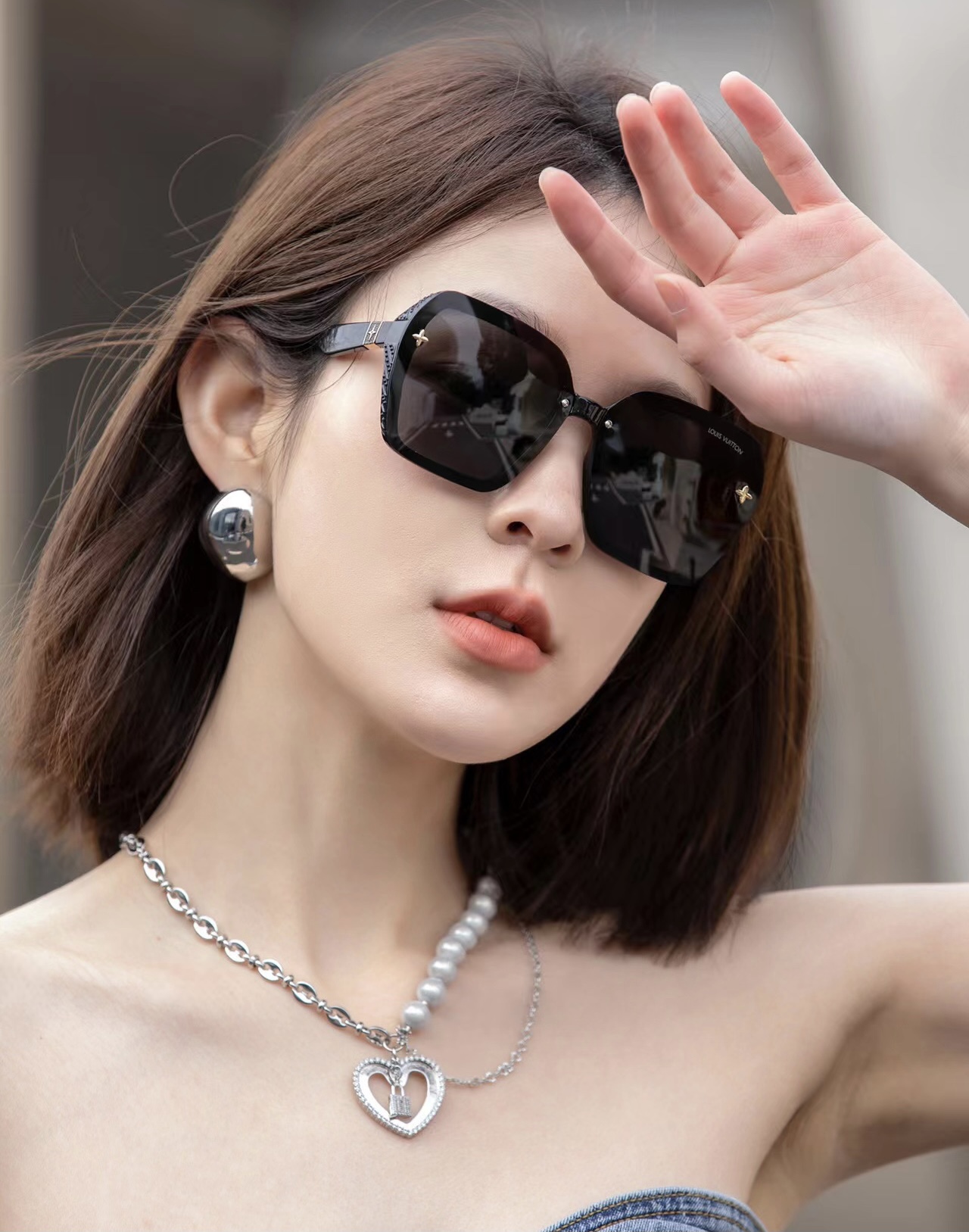 Louis Vuitton 1:1
 Sunglasses Rose Summer Collection Fashion