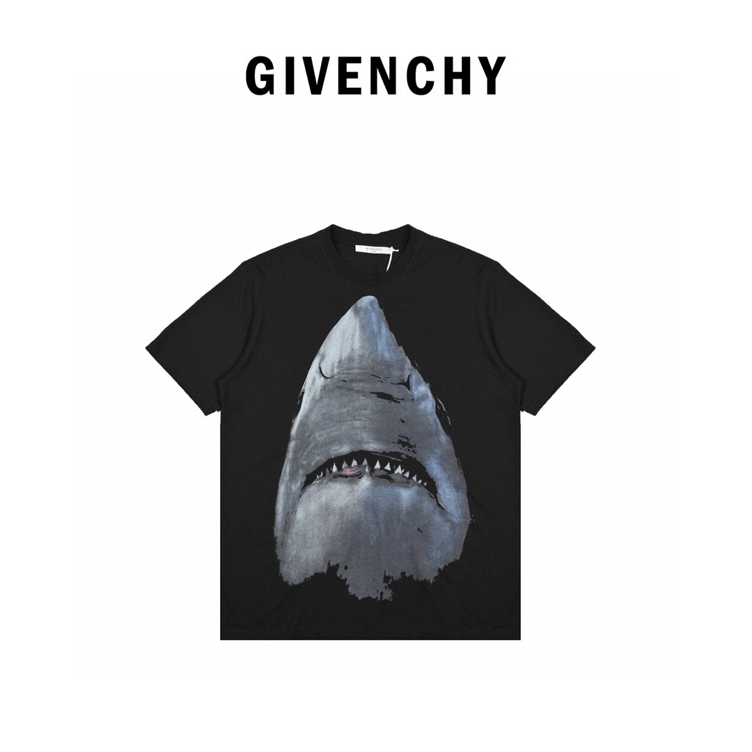 200 Givenchy 经典鲨鱼短袖 定织定染60支双股丝光棉