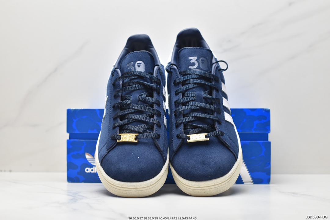 Adidas originals x A BATHING APE Campus 80 20th anniversary collaboration ID4770