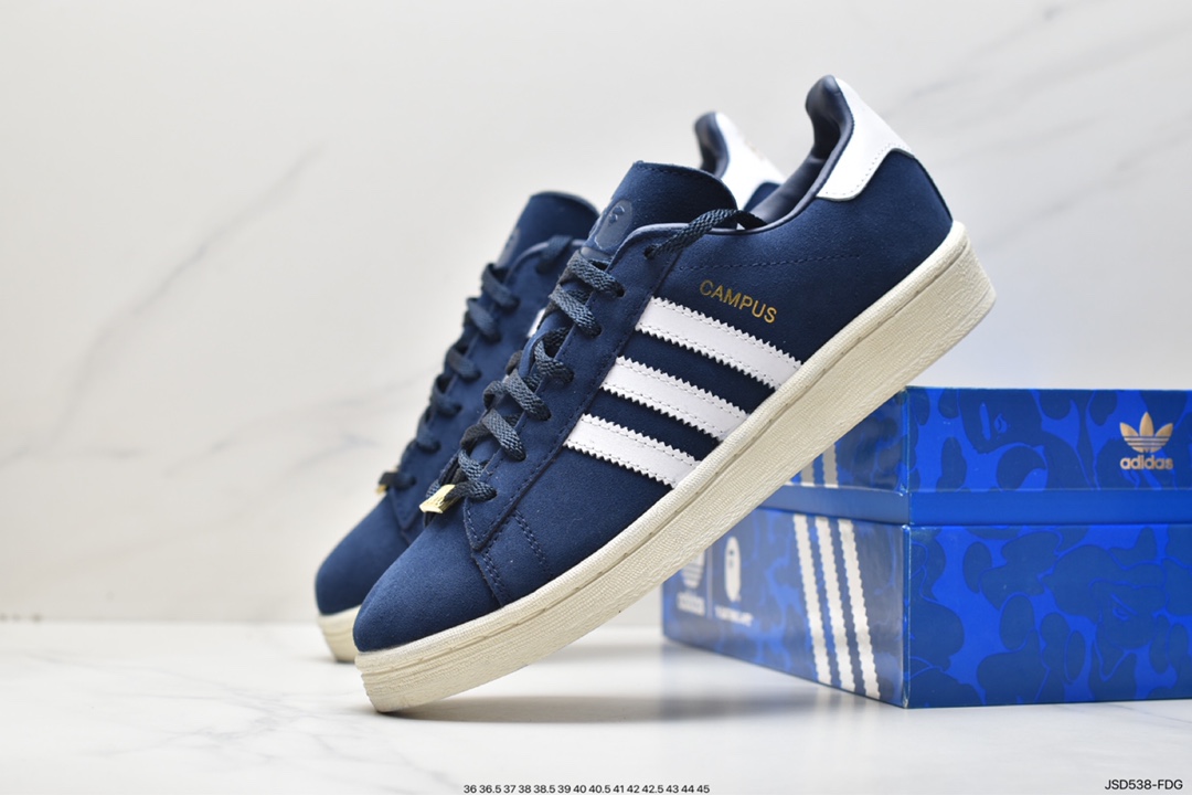 Adidas originals x A BATHING APE Campus 80 20th anniversary collaboration ID4770