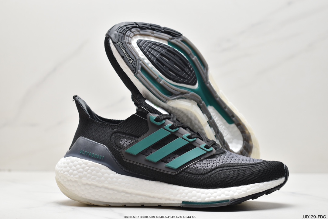 Adidas Ultra Boost 2021 ”White Clear Blue” UB2021 version socks running shoes ”Sky Blue White Dark Blue” GZ7120