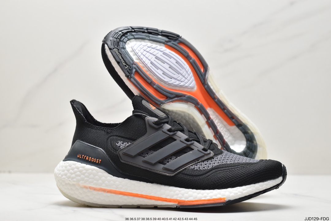 Adidas Ultra Boost 2021 ”White Clear Blue” UB2021 version socks running shoes ”Sky Blue White Dark Blue” GZ7120