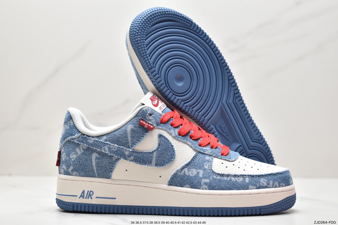 Official limited release of Levi's × Nike Air Force 1 Low Levi's joint sneakers VT5698-568