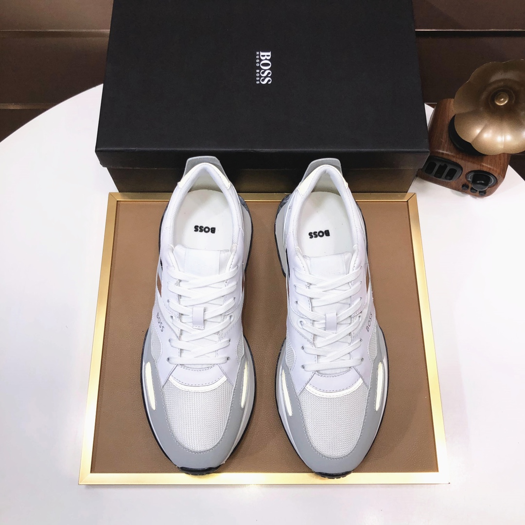 lote de fábrica [BOSS] la versión más alta de los zapatos de los hombres del mercado, la bienvenida