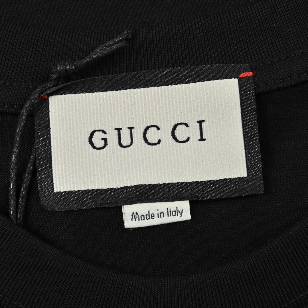 160 Gucci古驰字母发泡胶印logo情侣款短袖