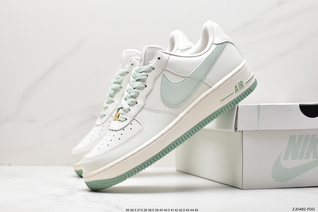 Nike Air Force 1 Low '07 Grass Green Big Swoosh Low-top Air Force One Casual Sneakers SP0758-029