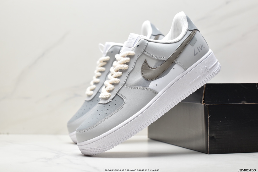 Nike Air Force 1 Low All White Print DO8959-101