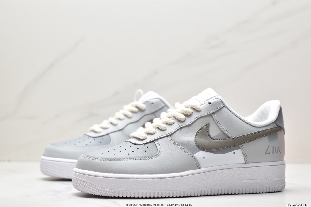 Nike Air Force 1 Low All White Print DO8959-101