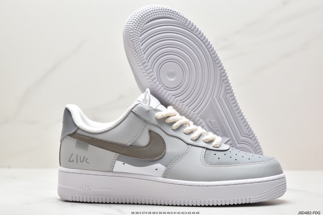 Nike Air Force 1 Low All White Print DO8959-101