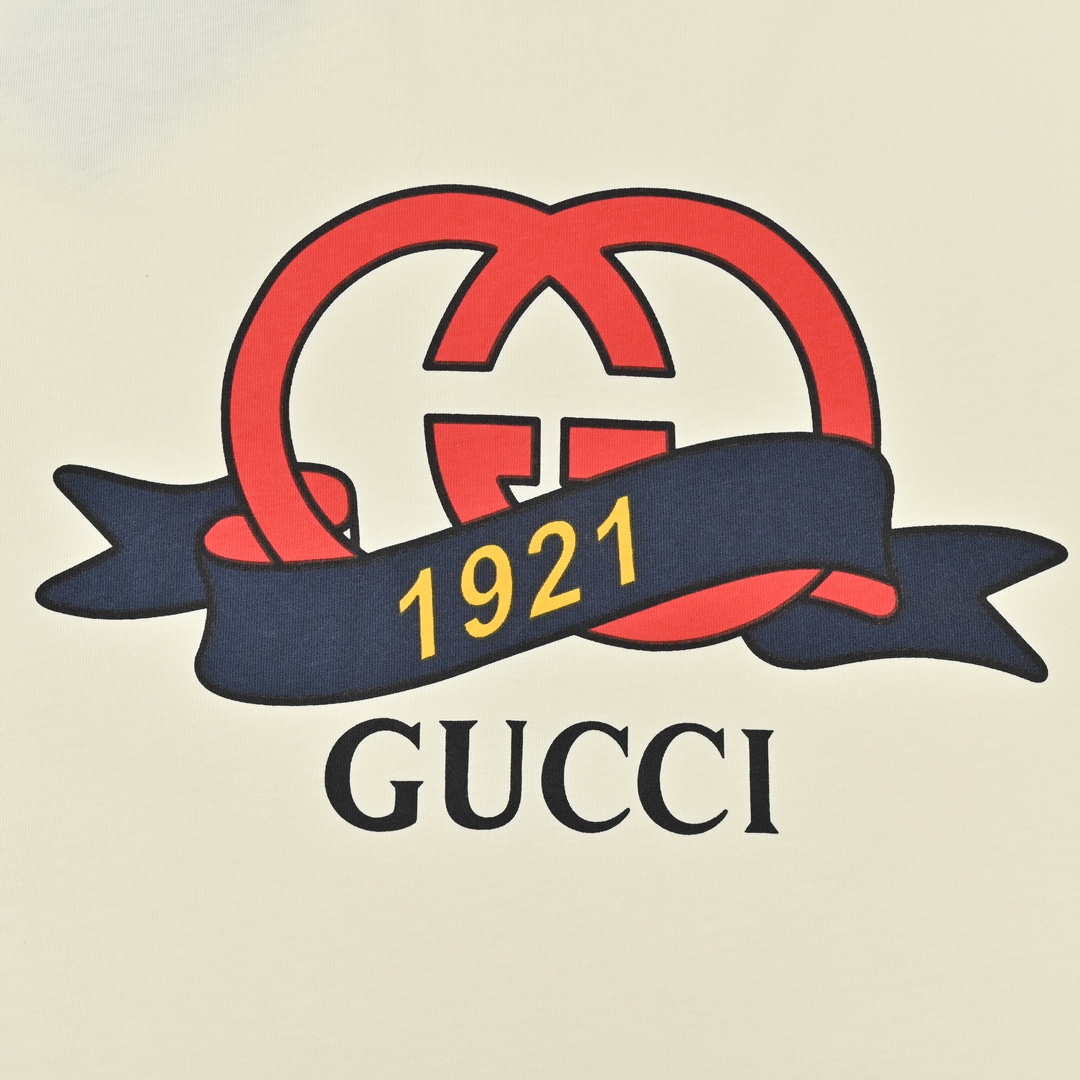 150 Gucci/古驰23SS1921字母logo短袖T恤