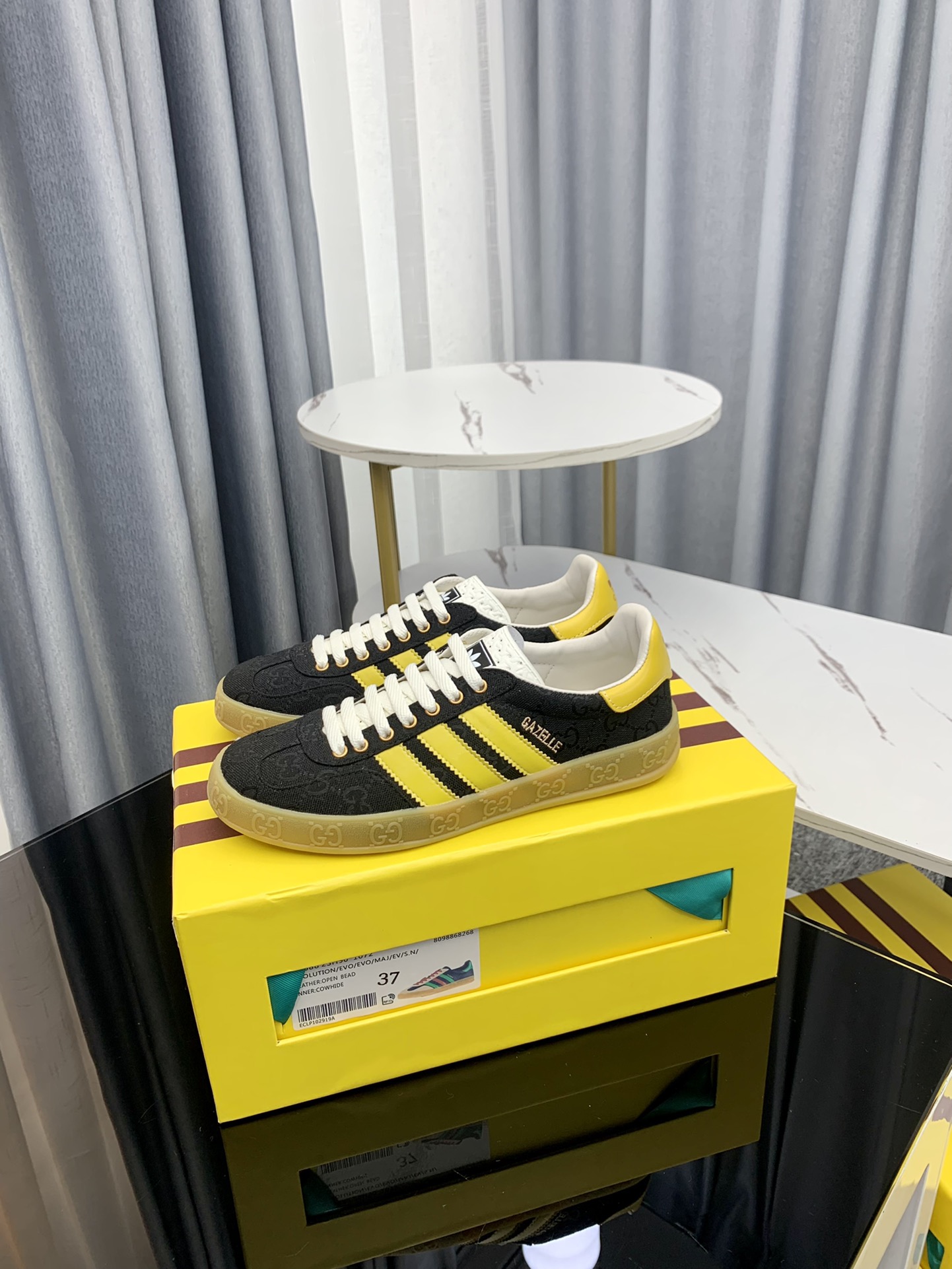 /Top Version Par recién actualizado adidas x Gucci Co-branded Sneakers Zapatillas de deporte casual 