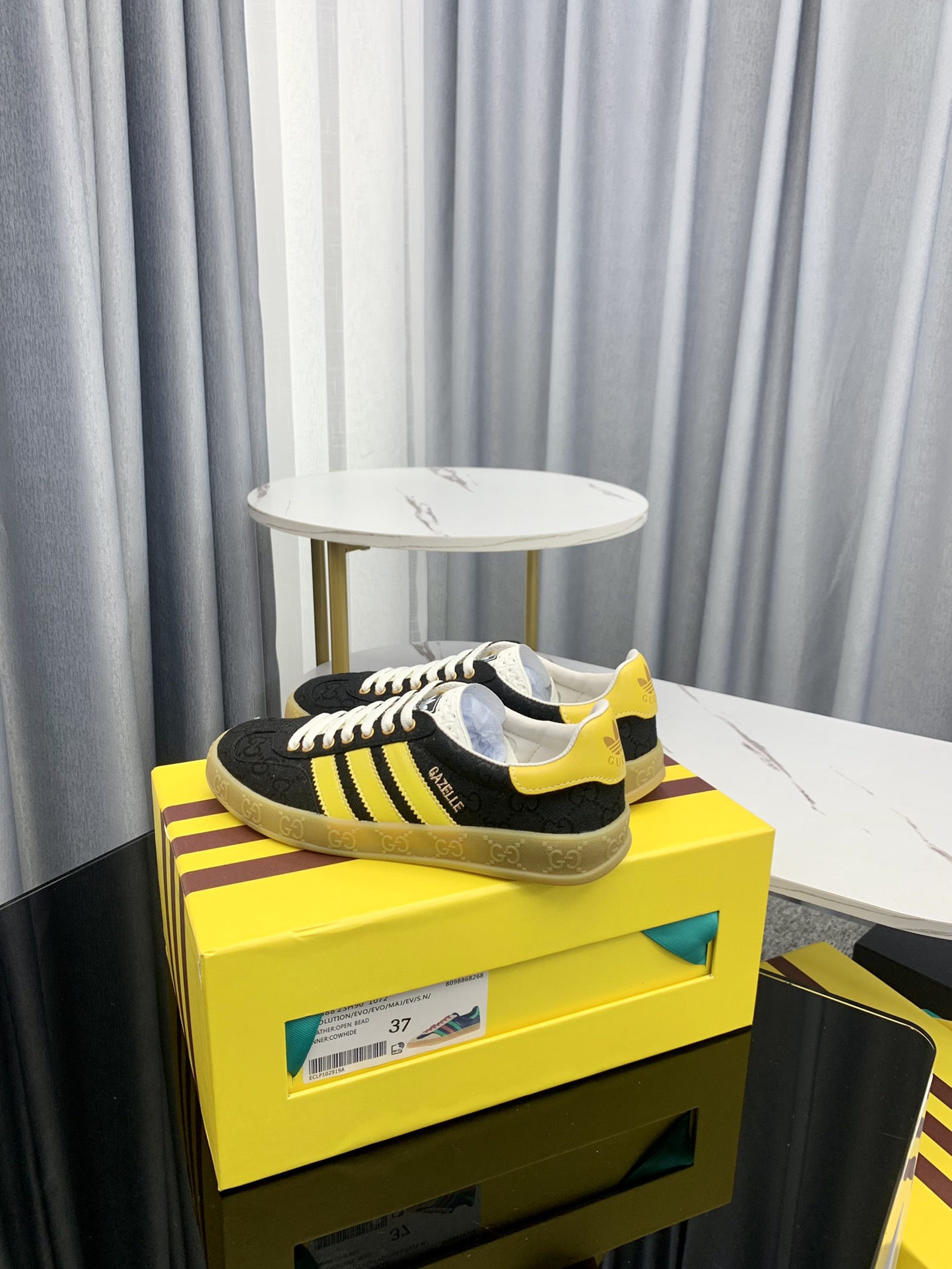 /Top Version Par recién actualizado adidas x Gucci Co-branded Sneakers Zapatillas de deporte casual 