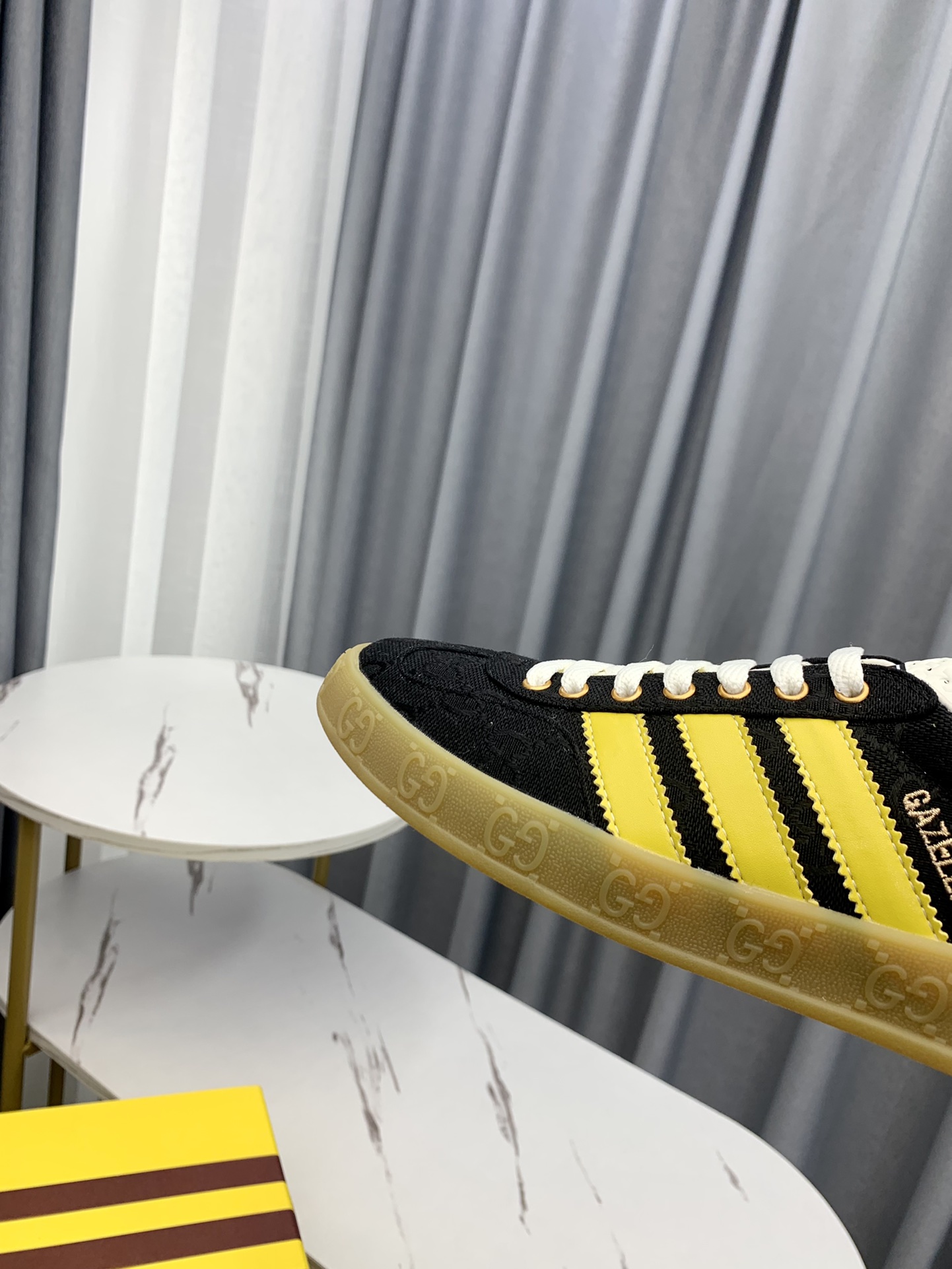 /Top Version Par recién actualizado adidas x Gucci Co-branded Sneakers Zapatillas de deporte casual 