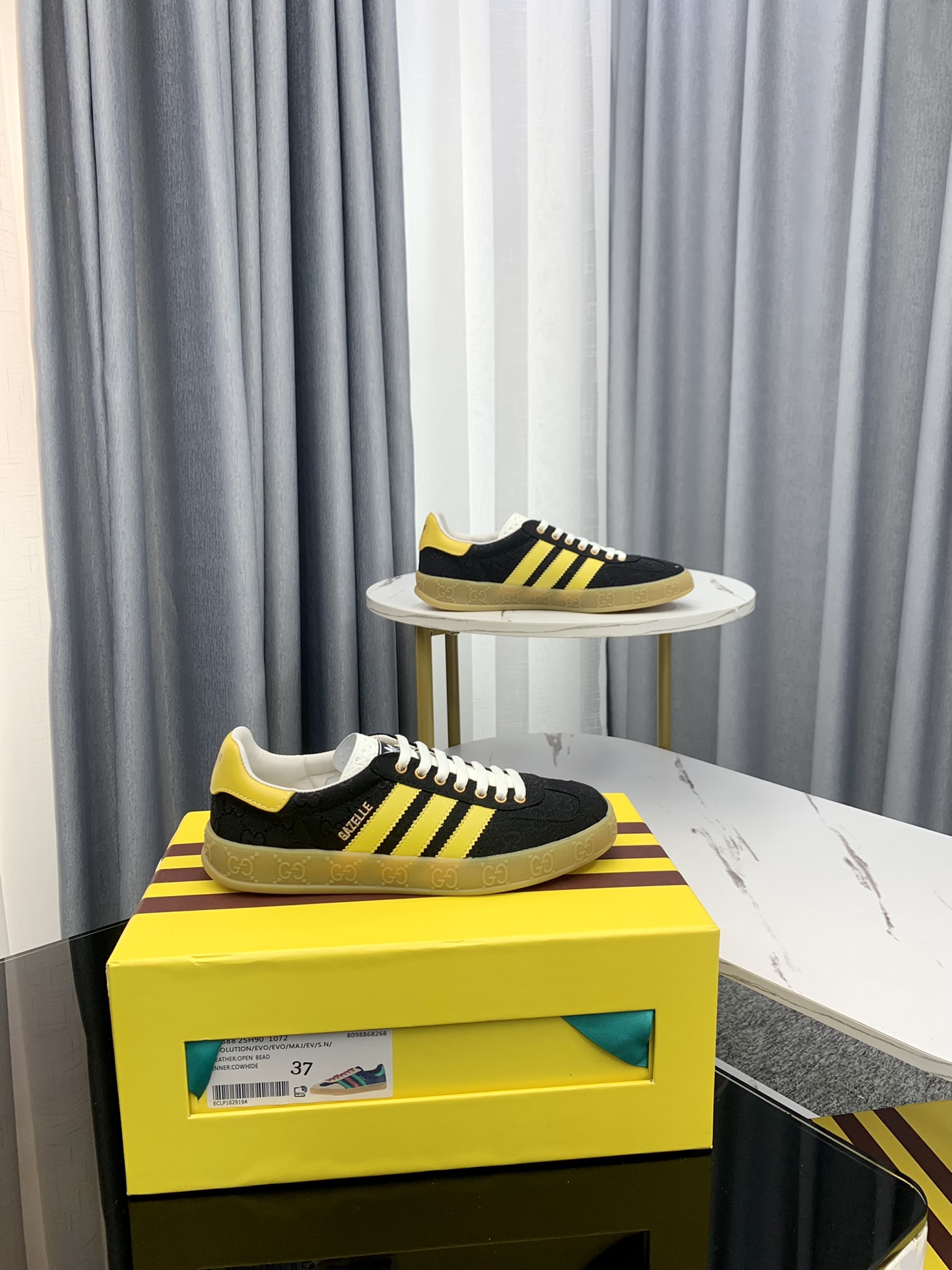 /Top Version Par recién actualizado adidas x Gucci Co-branded Sneakers Zapatillas de deporte casual 