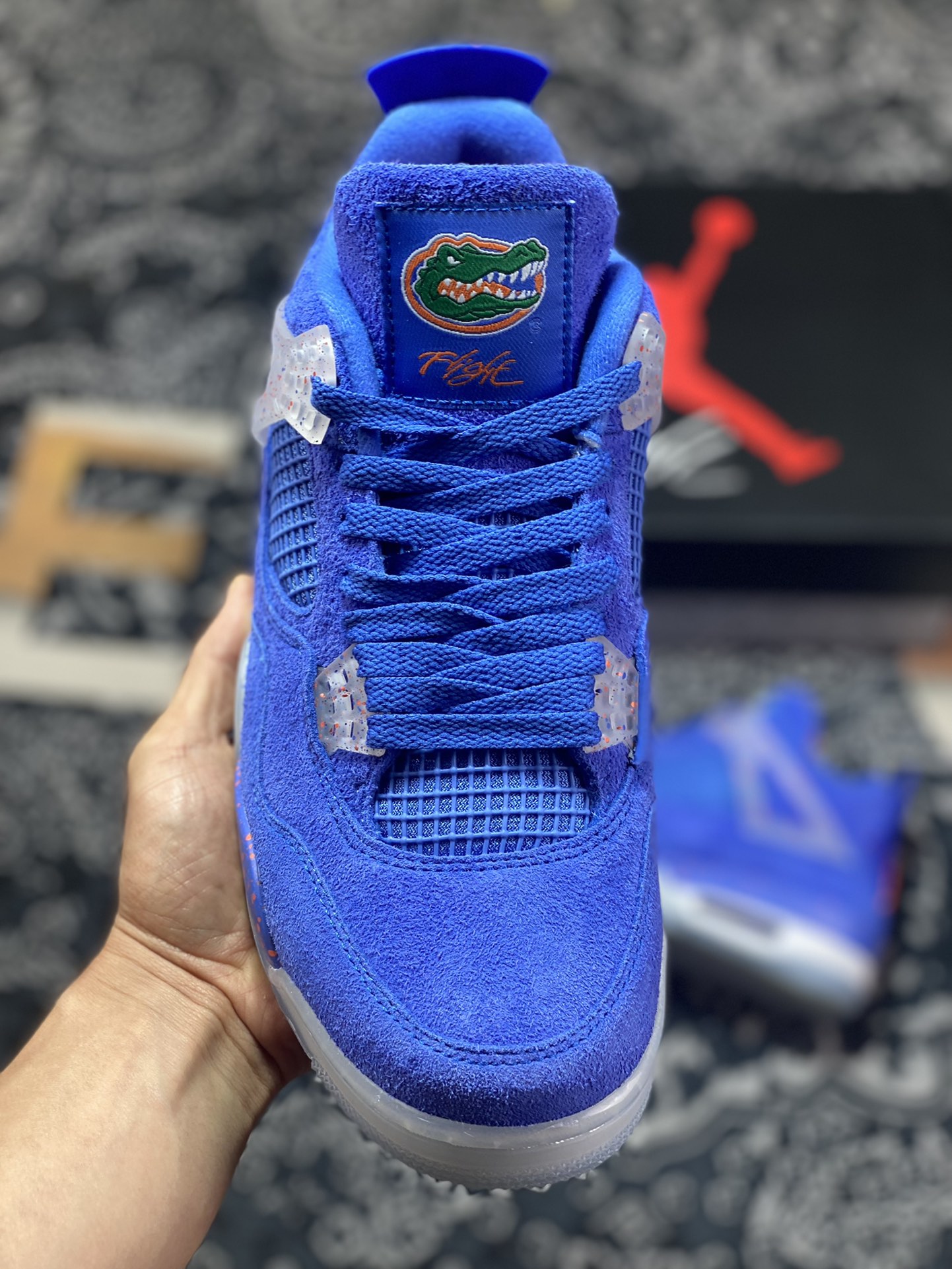 Air Jordan 4 ”Floride Gators” produced by Dongguan Dachang Florida Gators AJ4-904283