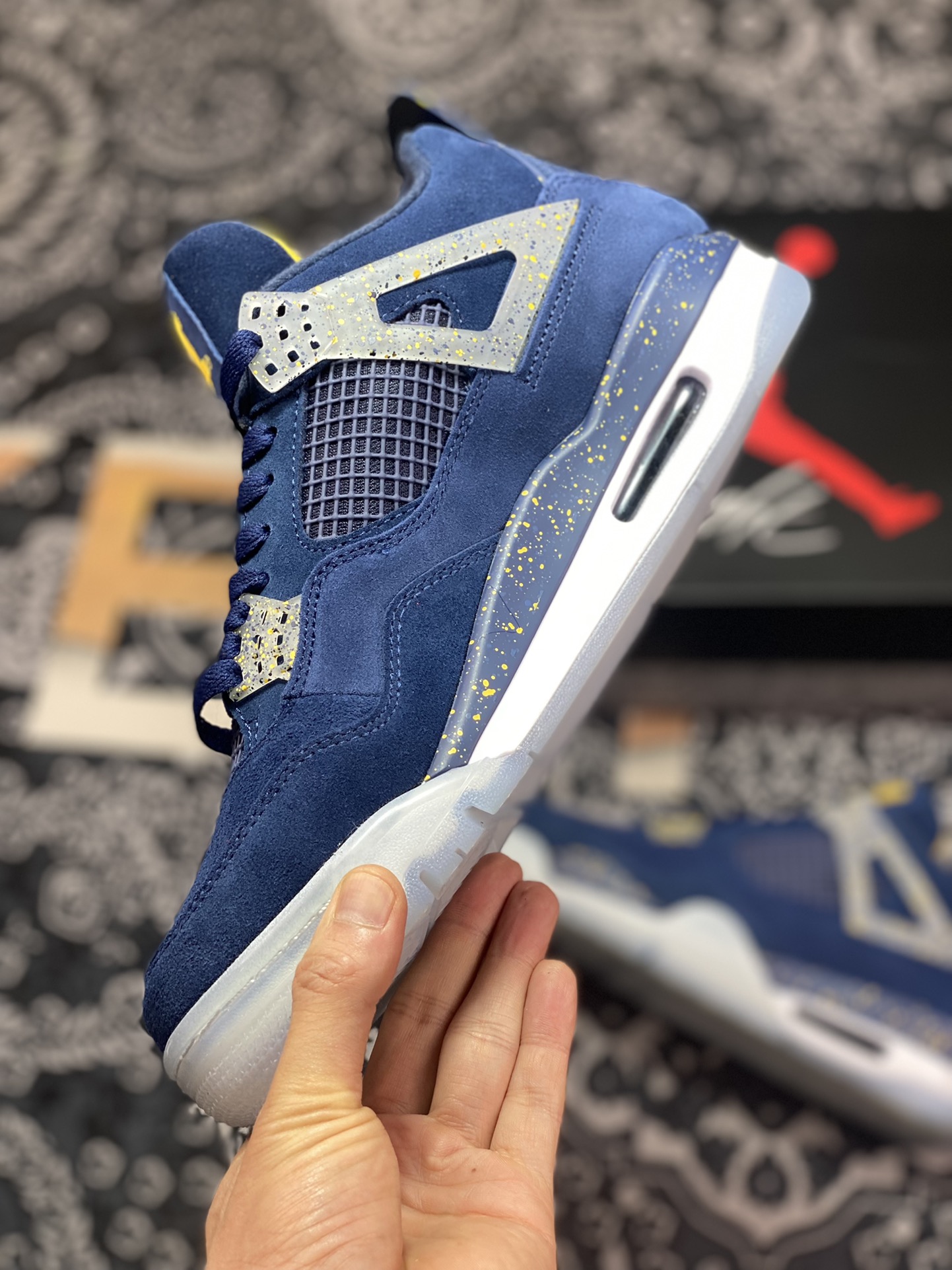 Air Jordan 4 produced by Dongguan factory University of Michigan AJ4-1036660