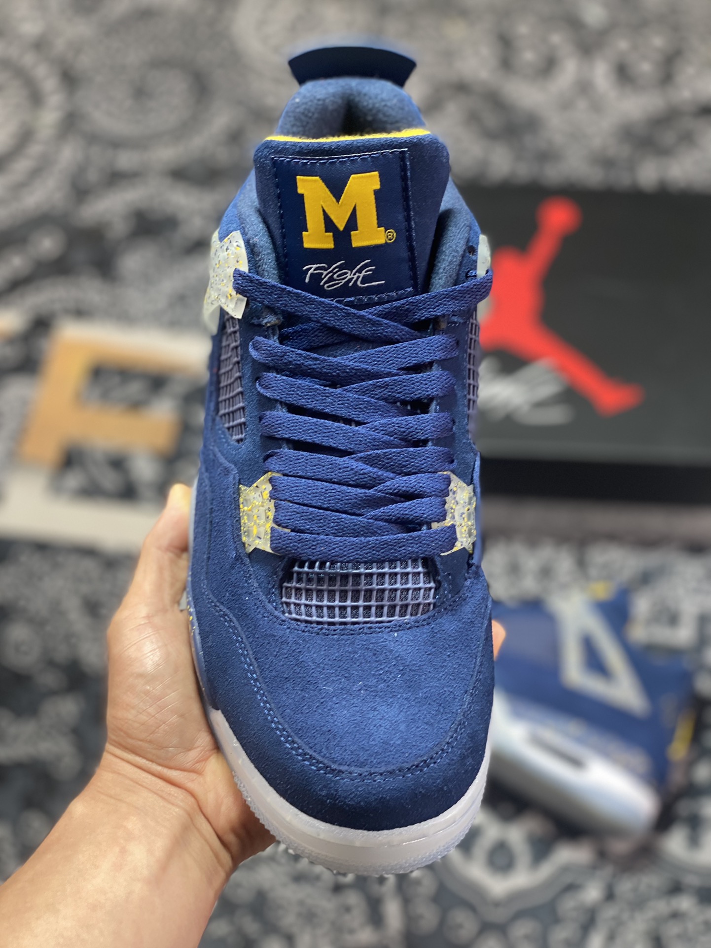 Air Jordan 4 produced by Dongguan factory University of Michigan AJ4-1036660