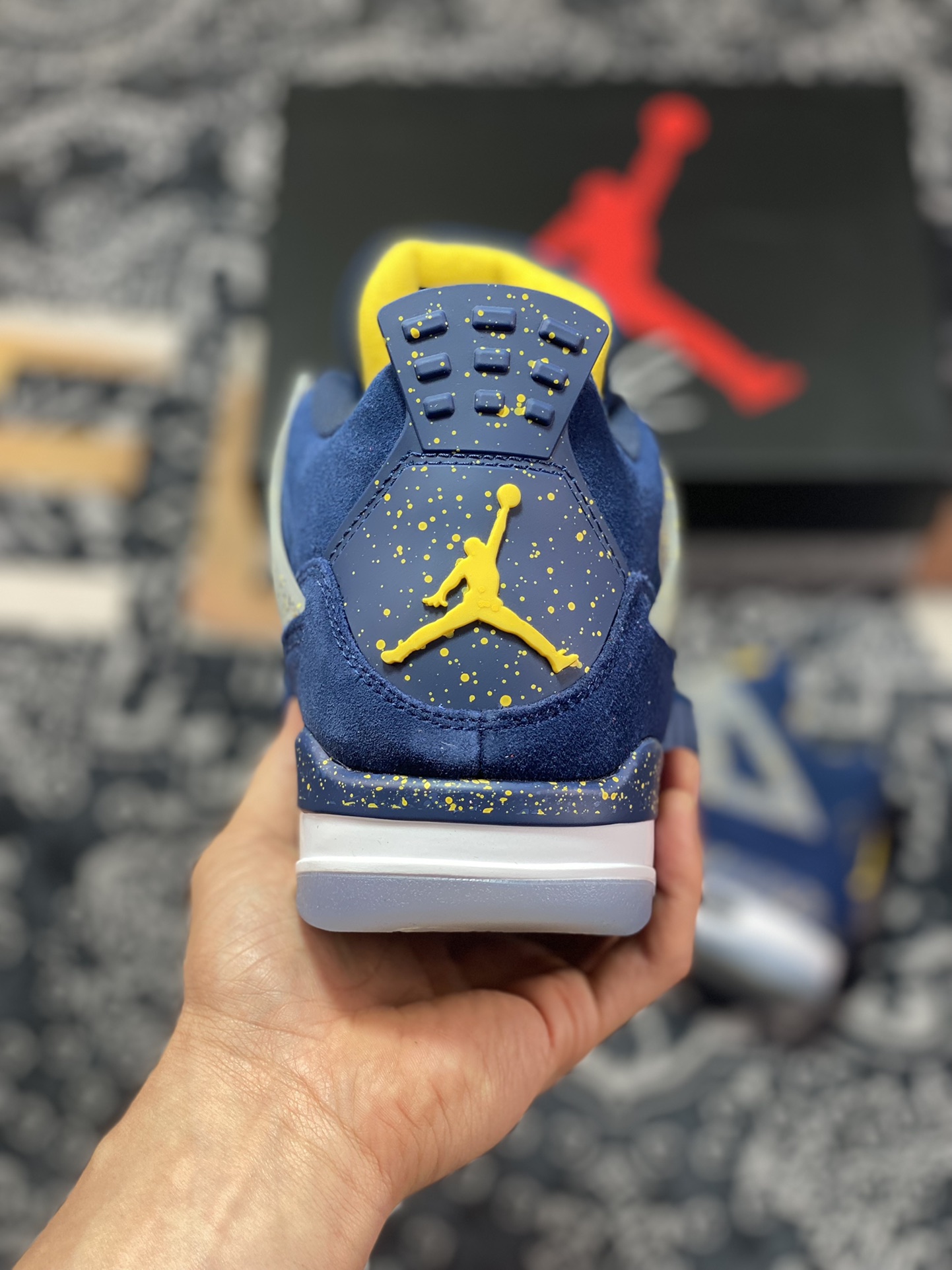 Air Jordan 4 produced by Dongguan factory University of Michigan AJ4-1036660