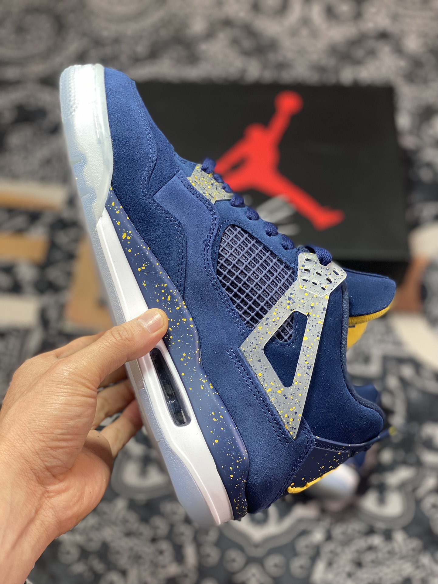 Air Jordan 4 produced by Dongguan factory University of Michigan AJ4-1036660