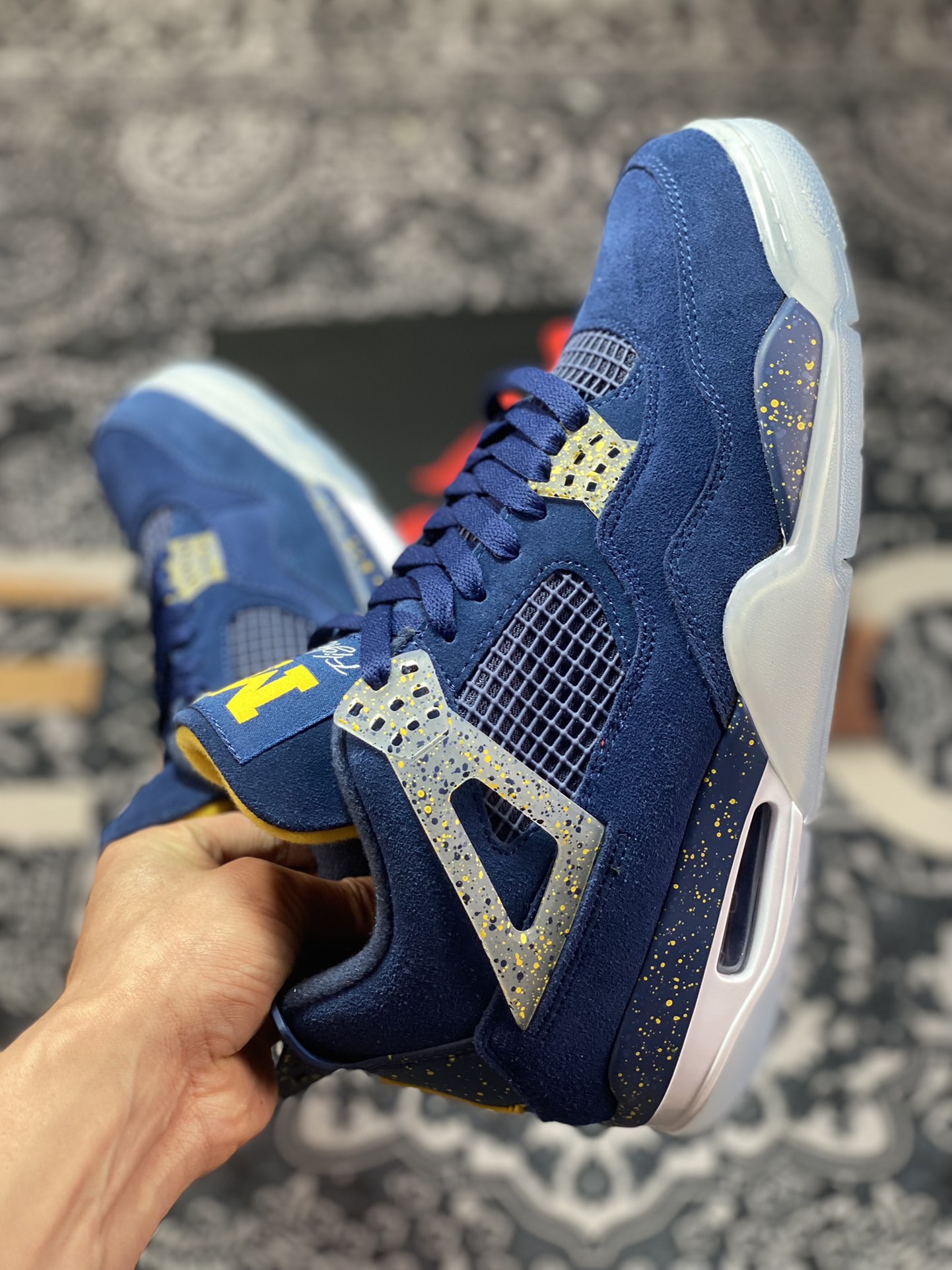 Air Jordan 4 produced by Dongguan factory University of Michigan AJ4-1036660