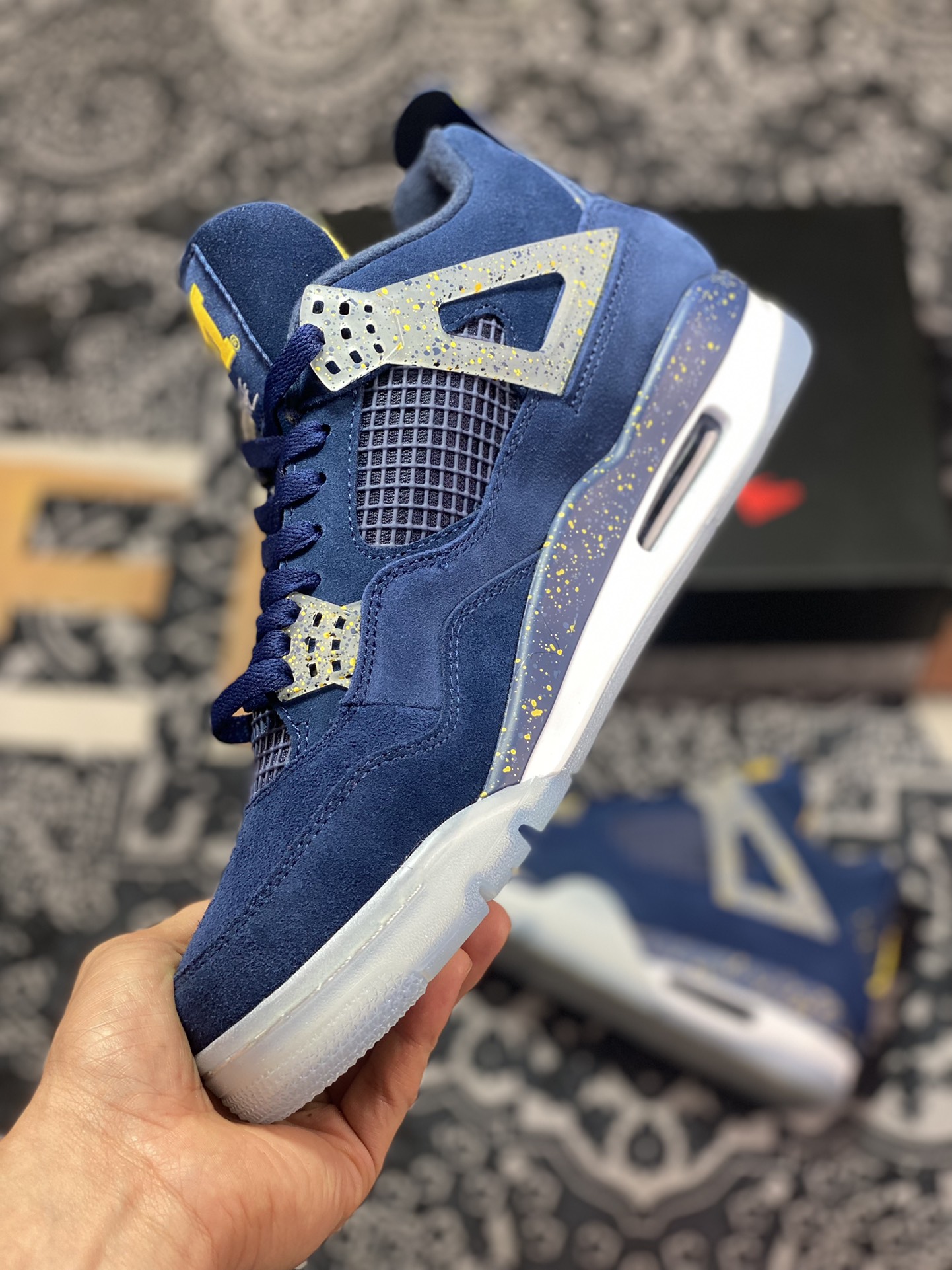 Air Jordan 4 produced by Dongguan factory University of Michigan AJ4-1036660