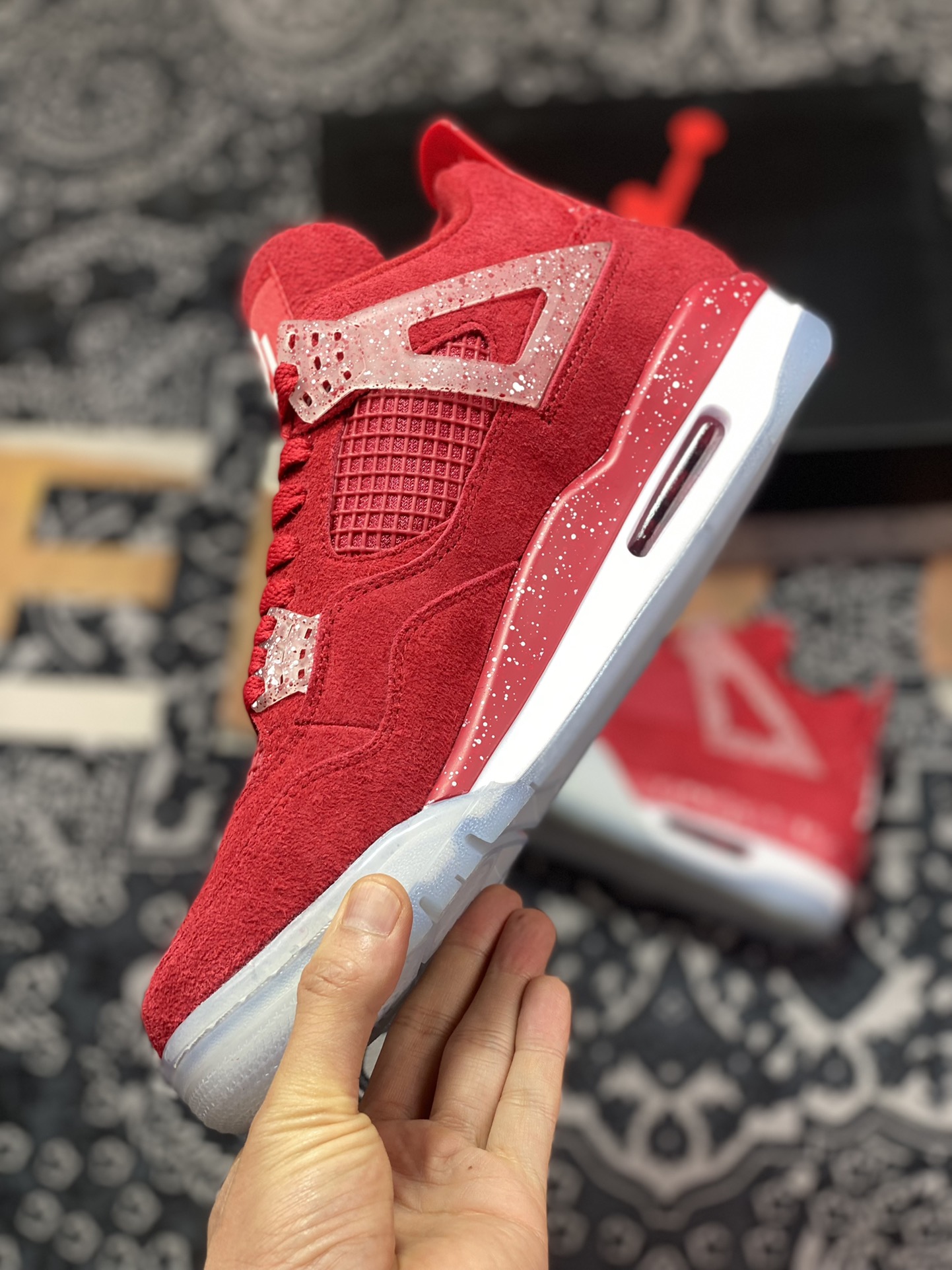 Air Jordan 4 Burgundy Ink AJ4-904282 from Dongguan Dachang