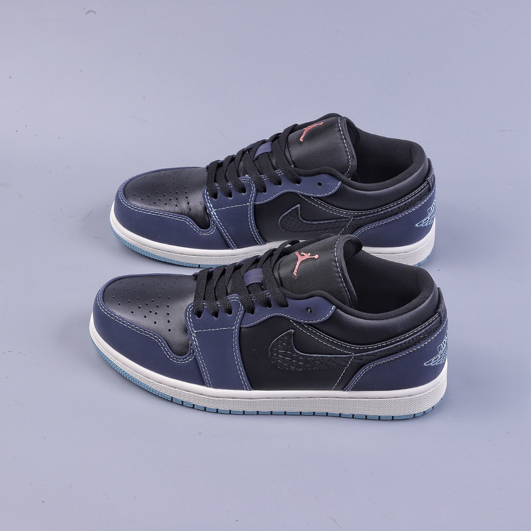 Air Jordan AJ1 Low Low-top Black Midnight Blue FJ5478-010