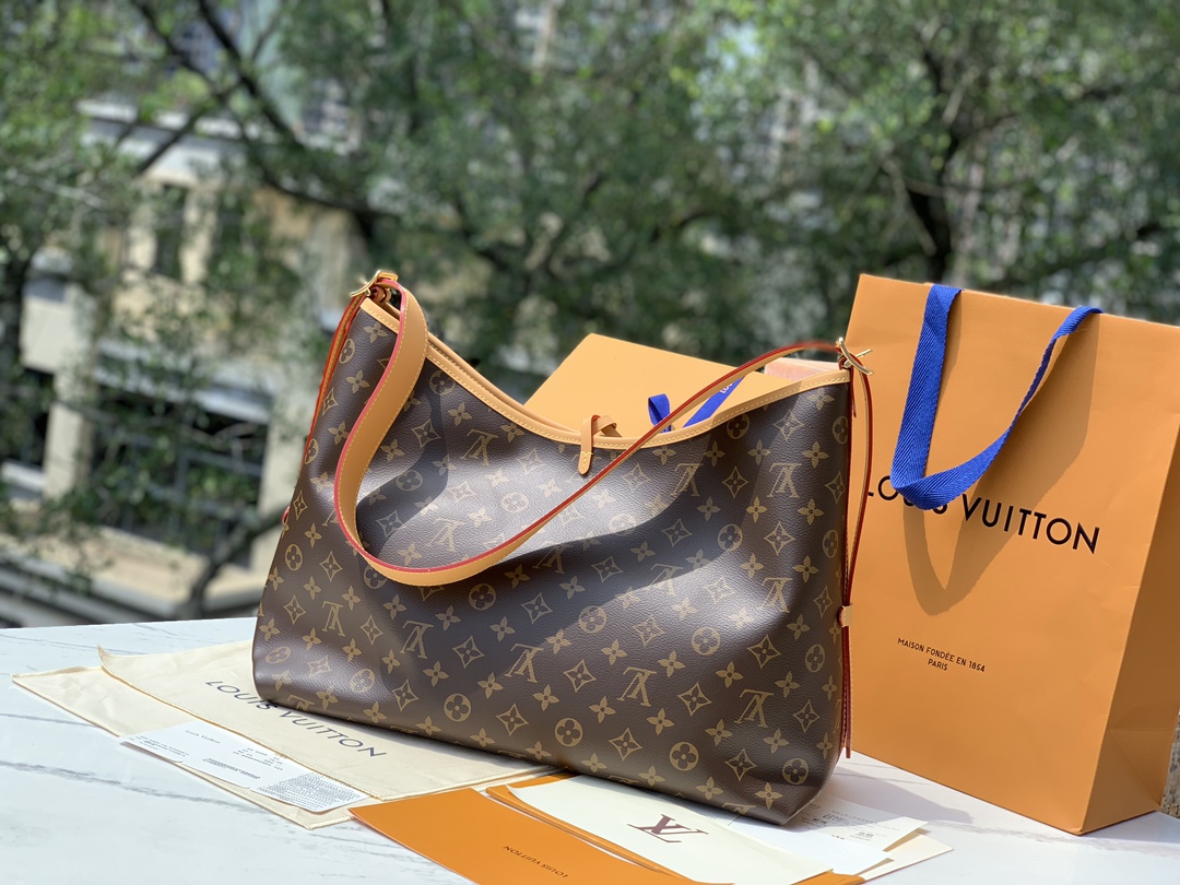 🌼 尺寸39x30x15cm 🇭🇰香港贸易公司订单！CARRYALL系列M46197中号购物袋，上市第一