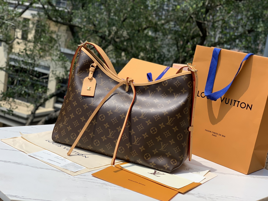 🌼 尺寸39x30x15cm 🇭🇰香港贸易公司订单！CARRYALL系列M46197中号购物袋，上市第一