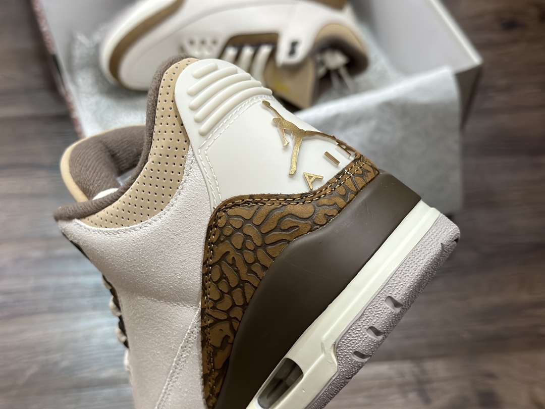 380 Air Jordan 3 AJ3 “摩卡 白棕爆裂纹 CT8532-102